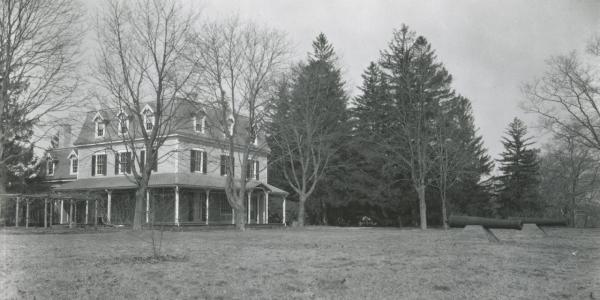 August Belmont’s mansion on the west side of Babylon, New York.