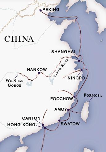 This is a map showing the new ports that opened because of the second treaty made in the opium war. In the new “Peace Treaty” of October 25, 1860, the British were assigned rights to vastly expanded opium trade covering seven-eighths of China, which brought in over 20 million pounds in 1864 alone.