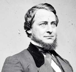 Prominent Copperhead leader, and former Ohio congressman, Clement L. Vallandigham.  He created the Copperhead slogan “To maintain the Constitution as it is, and to restore the Union as it was.”