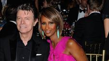 David Bowie and his Somali-born wife.