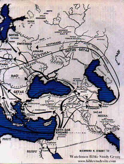 In the second lesson, we traced the Diaspora of Israel (841-700 B.C.) by Assyria; and learned about the origin of the Scythians. This concerned Eastern Europe and a large part of Asia.