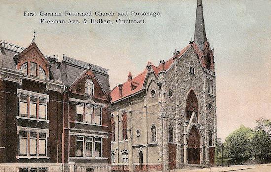 Built in 1851, the First German Reformed Church was built in Cincinnati.