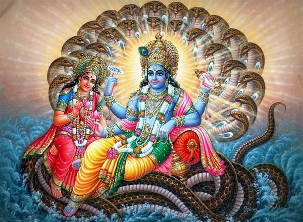 Hindu worship is represented by the “serpent.” All the main gods of India have a serpent or serpents near them.