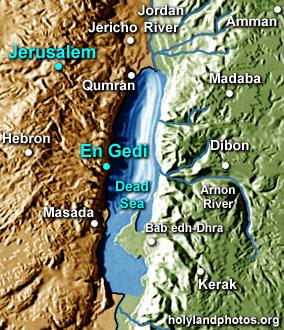 The people of Moab, Ammon and the Edomites came to battle against the Kingdom of Judah.  They were encamped at En Gedi.