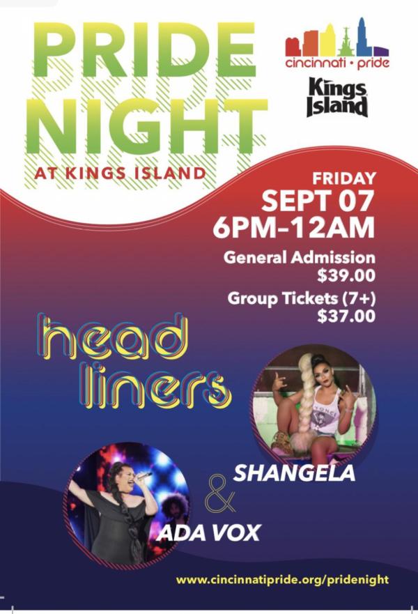 Queer Pride Night at King’s Island will be in Sept 2018