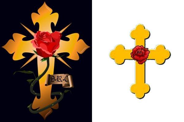 Examples of Rosicrucian Society symbols