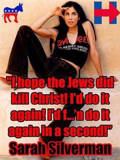Sarah Silverman is a Jewish comedian who once made an outrageous statement about Christ and also appeared as a speaker for Hillary Clinton at the 2016 Democratic National Convention.