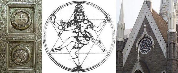 The star-of-David symbol adopted by the Jews is the most ancient of all Hindu sex symbols.