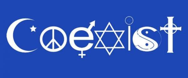 The bumper sticker “COEXIST” is the epitome of cognitive dissonance. This satanic icon causes the brain to short circuit, because the White man was not created to serve any other gods before or above the God of the Bible (Ex. 20:3)