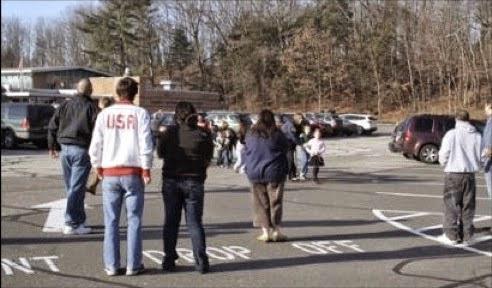Parents would not have been present in time for the emergency evacuation, where the road to the school was blocked at the firehouse.