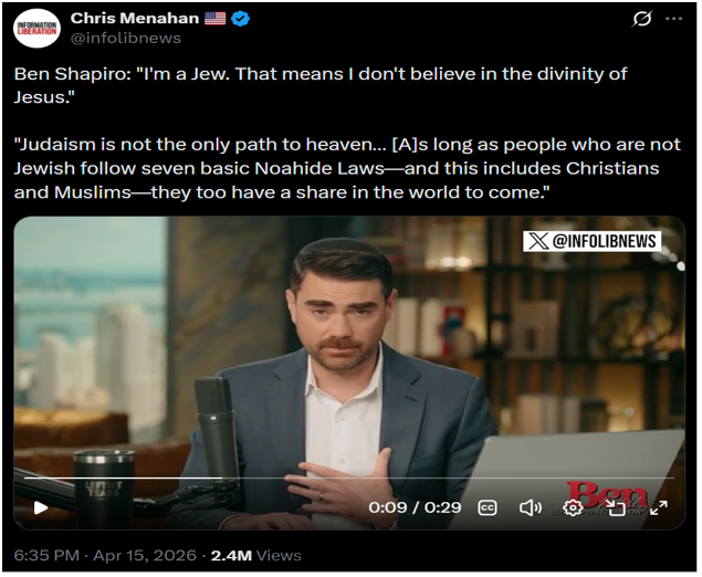 Ben Shapiro on the Noahide Laws