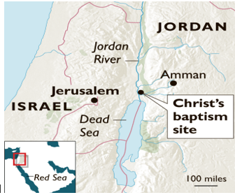 Christ's baptism site