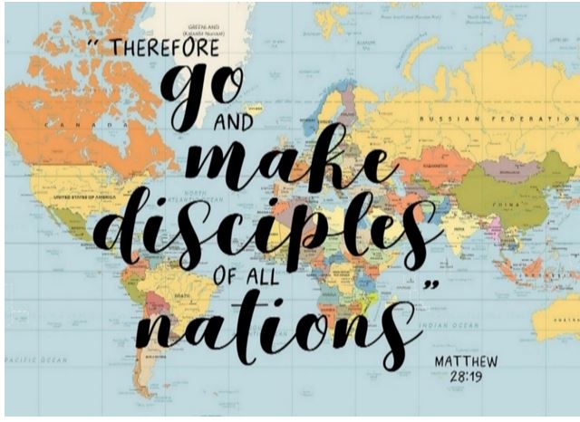 Lies told of by the apostate church, by putting a world map to a Bible verse