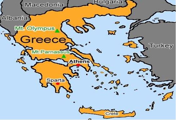 Map of Greece