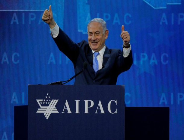 Netanyahu with thumbs up