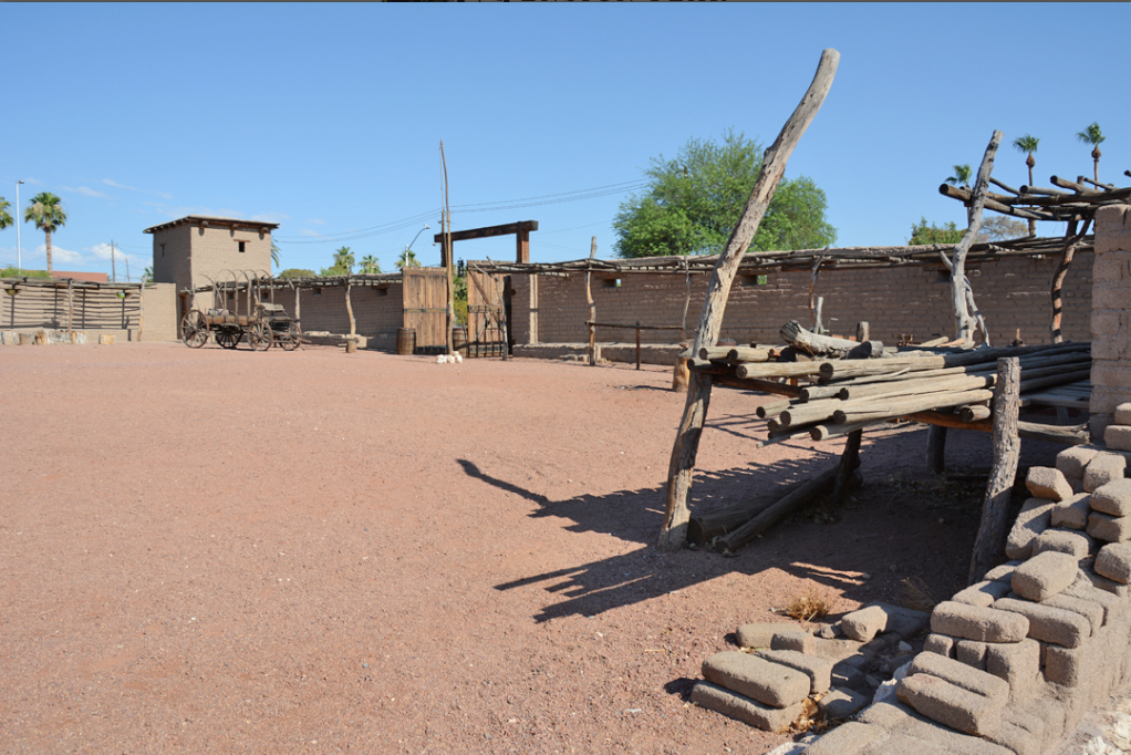 The original fort in Las Vegas, built by the Mormons in 1855
