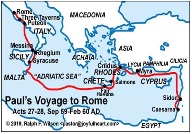 Paul's trip to Rome
