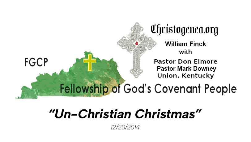 Christogenea-FGCP logo for UnChristian Christmas