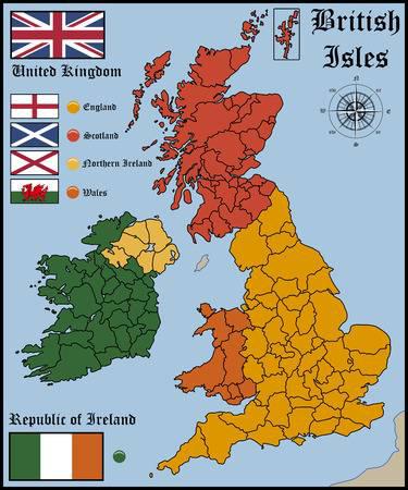 Map of the United Kingdom including England, Scotland, Northern Ireland and Wales.