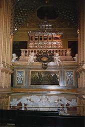 Casket of Saint Francis Xavier in the Basilica of Bom Jesus in Goa