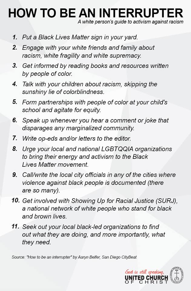 UCC social media promoter is black while the vast majority of United Church of Christ members are white.  The church’s website includes a page dedicated to “Racial Justice” which defines racism as “racial prejudice plus power.” This definition (which is not the one found in the dictionary) of racism is popular with some progressives, and is the justification for claims that only white people can be racist, and that other races can’t.