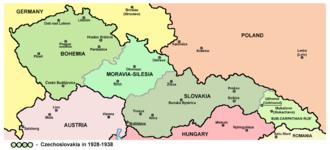 Bohemia was one of four countries that made up the country of Czechoslovakia.