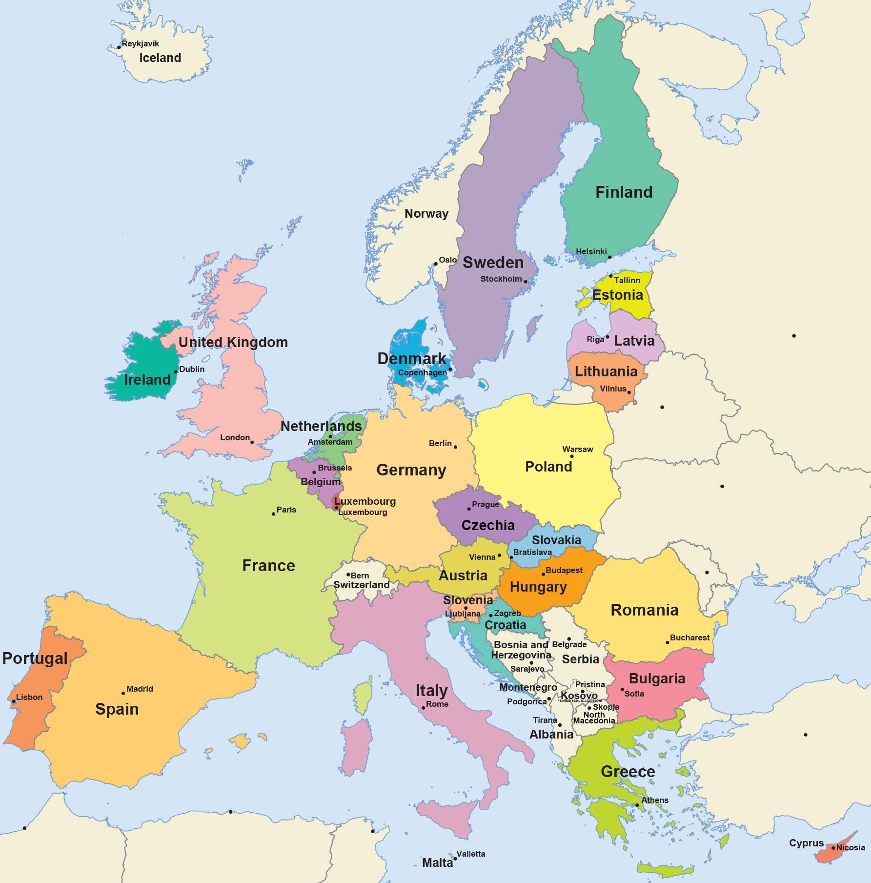 Map of Europe