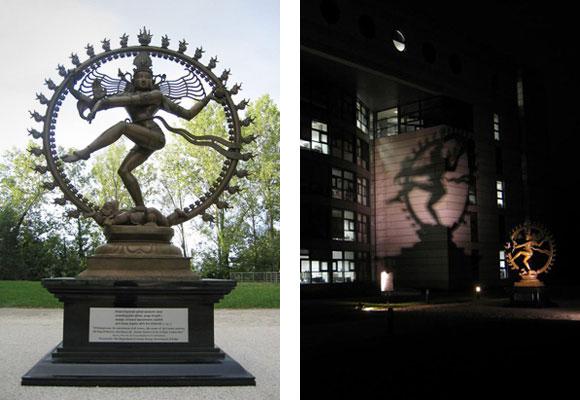 The statue, symbolizes Shiva’s cosmic dance of creation and destruction, was given to CERN by the Indian government to celebrate the research center’s long association with India.