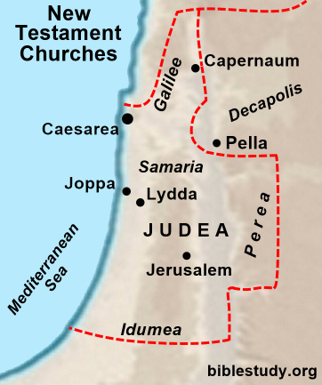 Three men were sent by Cornelius to find Peter who was lodging at the house of Simon the Tanner. It took them two days to get to Joppa from Caesarea.