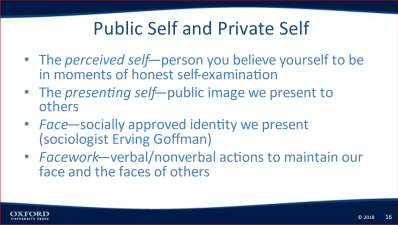 mpression Management refers to the communication strategies people use to present the self and to influence how others view them.