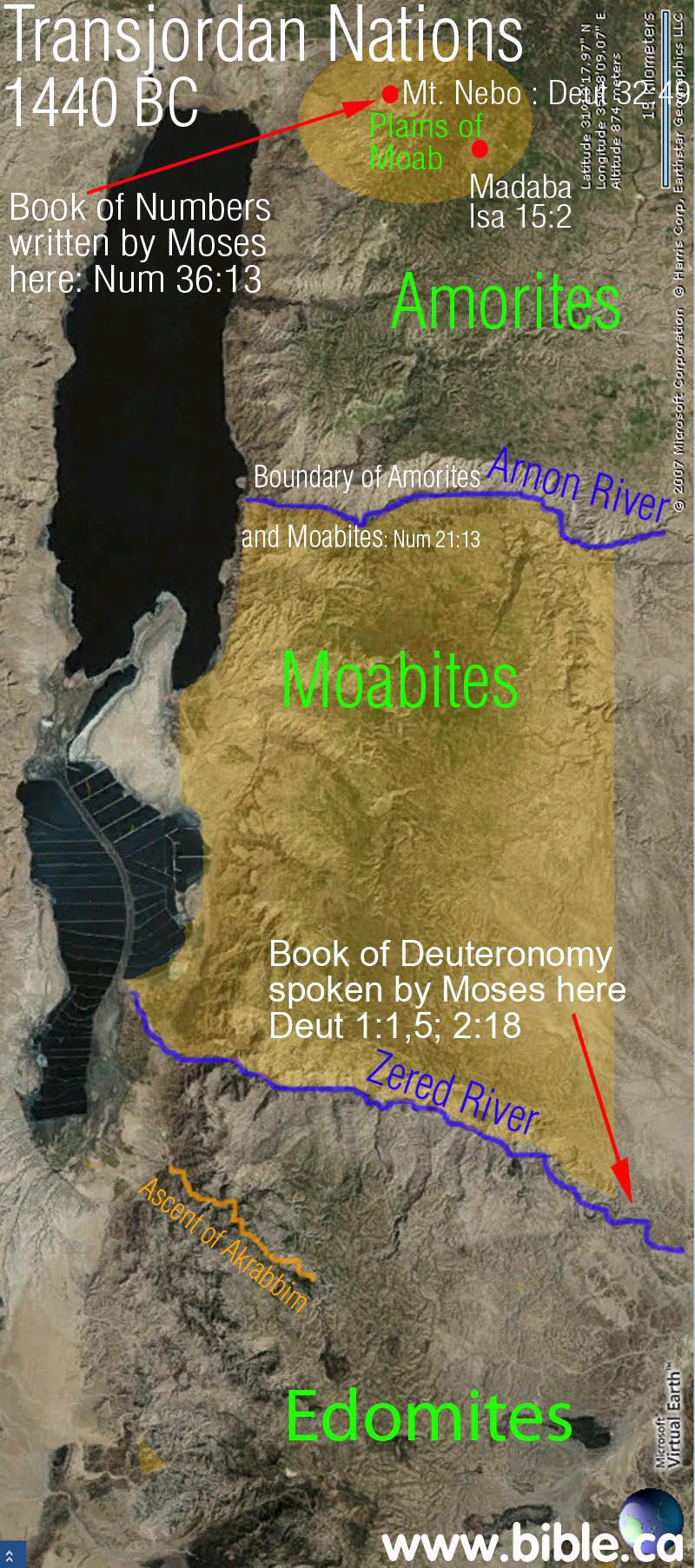 Transjordan Nations 1440BC