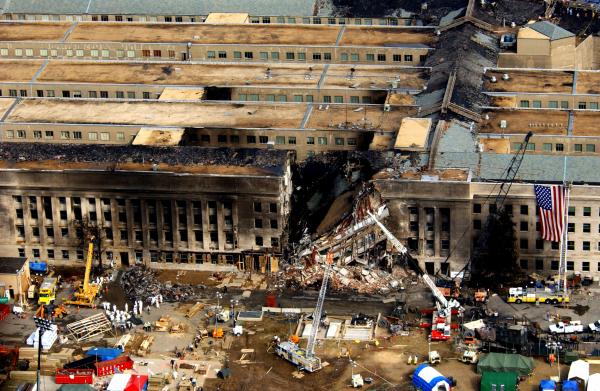 How could a big jet plane with its large wings hit this building; with no dead bodies, or luggage or even a black box with no damage produced by the jet’s wings?
