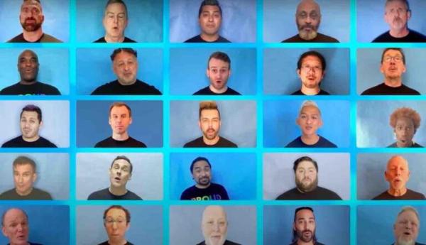 San Francisco Gay Men's choir with a message for us:  "We're coming after your children."