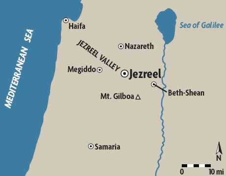 Jezreel - Where Ahinoam came from